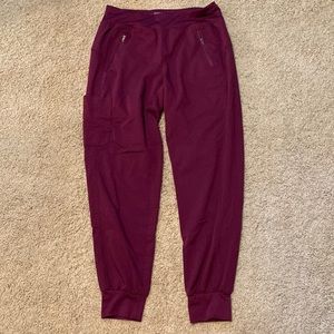 Burgundy Cherokee Scrub Joggers